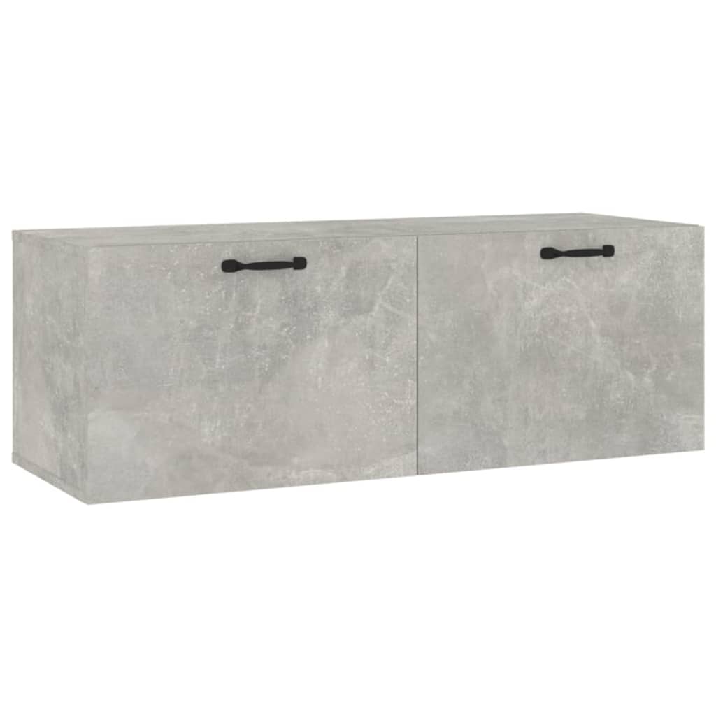 Veggskap betonggrå 100x36,5x35 cm konstruert tre vidaXL