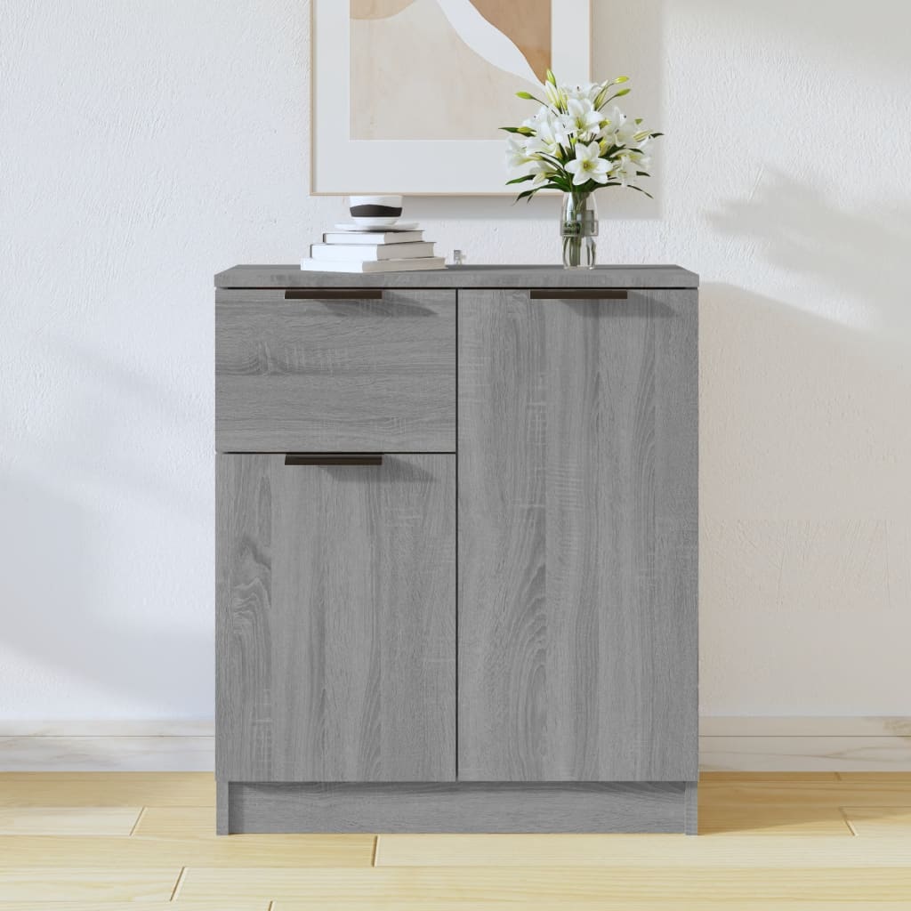 Skjenk grå sonoma 60x30x70 cm konstruert tre
