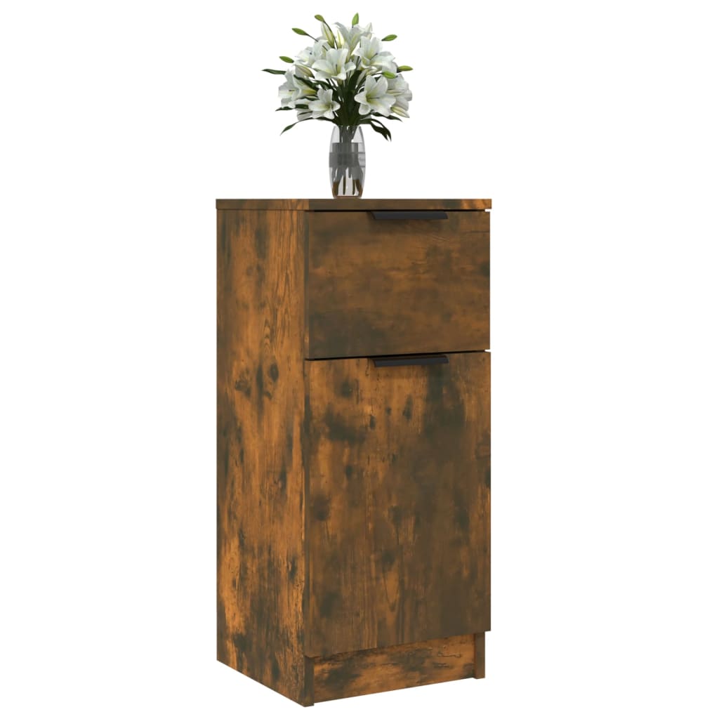 Skjenk røkt eik 30x30x70 cm konstruert tre