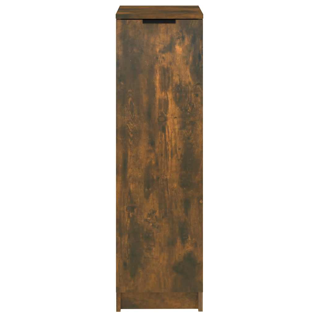 Skoskap røkt eik 30x35x100 cm konstruert tre vidaXL