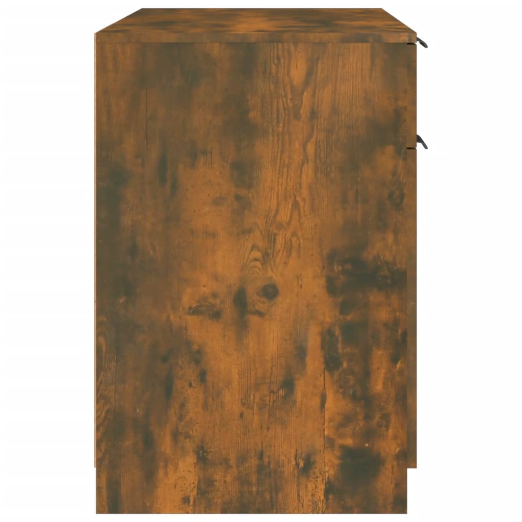 Skrivebord røkt eik 100x50x75 cm konstruert tre