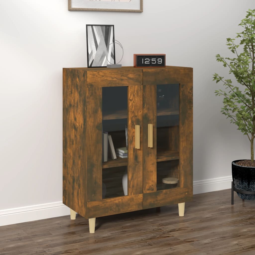 Skjenk røkt eik 69,5x34x90 cm konstruert tre