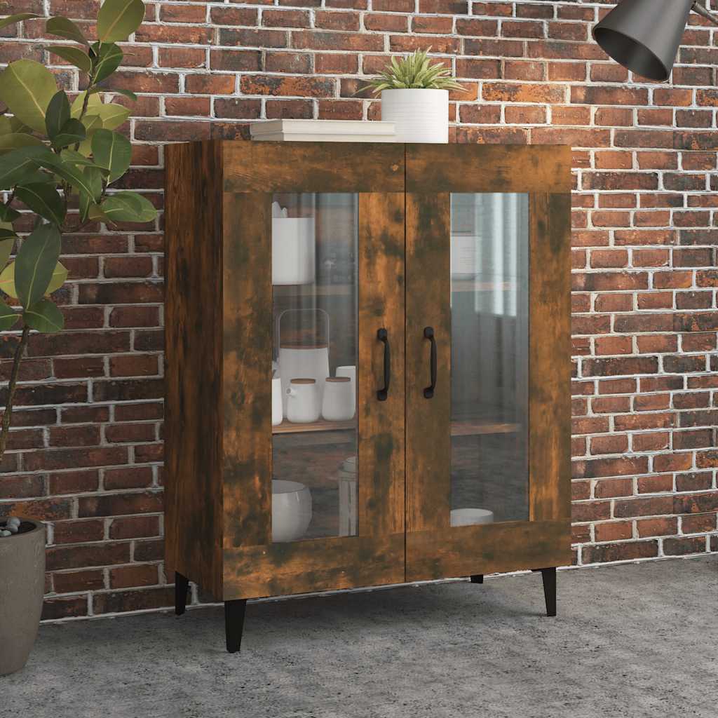 Skjenk røkt eik 69,5x34x90 cm konstruert tre
