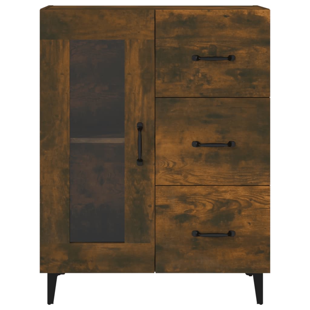 Skjenk røkt eik 69,5x34x90 cm konstruert tre