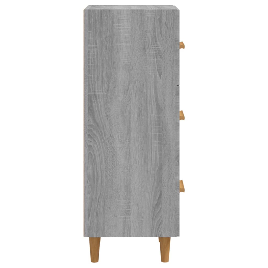 Skjenk grå sonoma 34,5x34x90 cm konstruert tre
