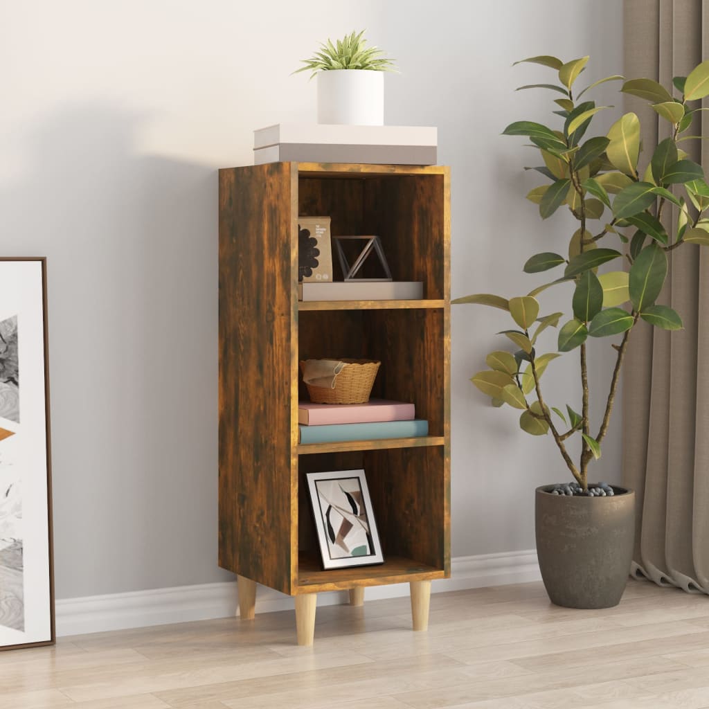 Skjenk røkt eik 34,5x32,5x90 cm konstruert tre