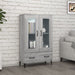 Highboard grå sonoma 70x31x115 cm konstruert tre