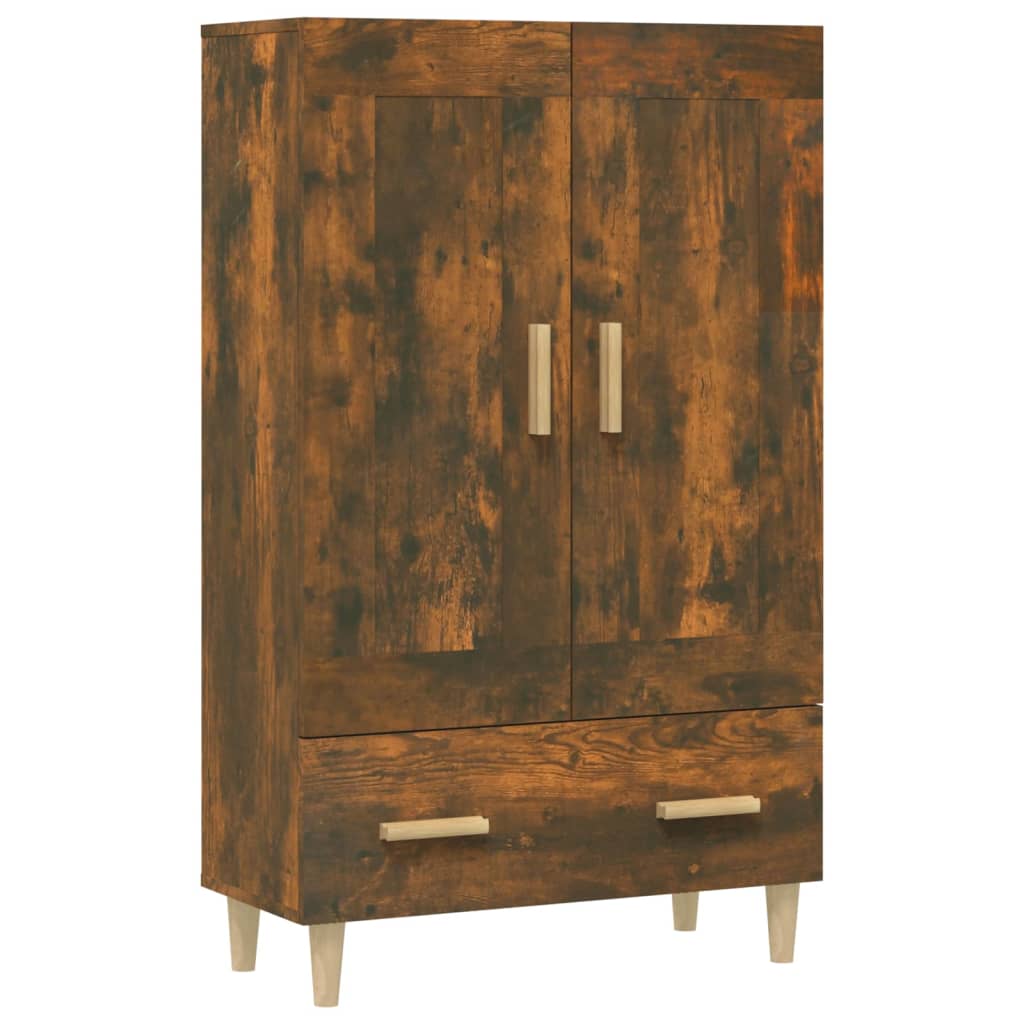 Highboard røkt eik 70x31x115 cm konstruert tre