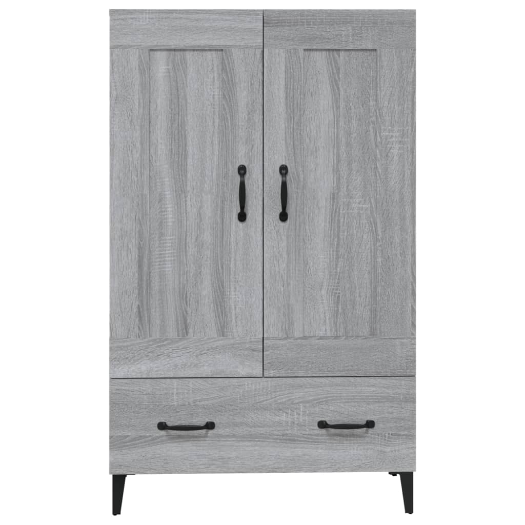 Highboard grå sonoma 70x31x115 cm konstruert tre