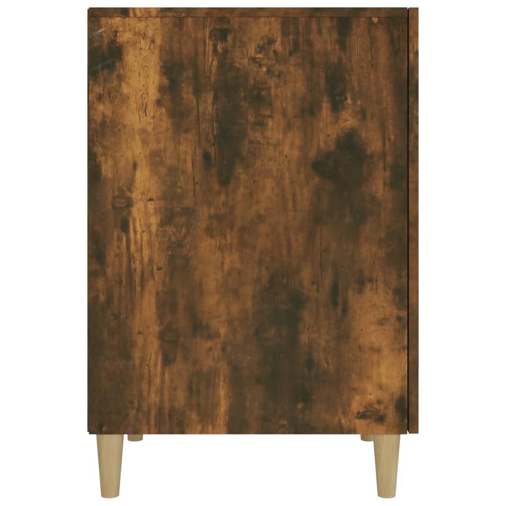 Skrivebord røkt eik 140x50x75 cm konstruert tre
