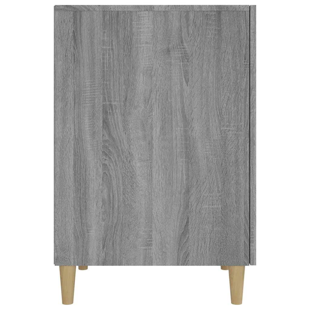 Skrivebord grå sonoma 140x50x75 cm konstruert tre
