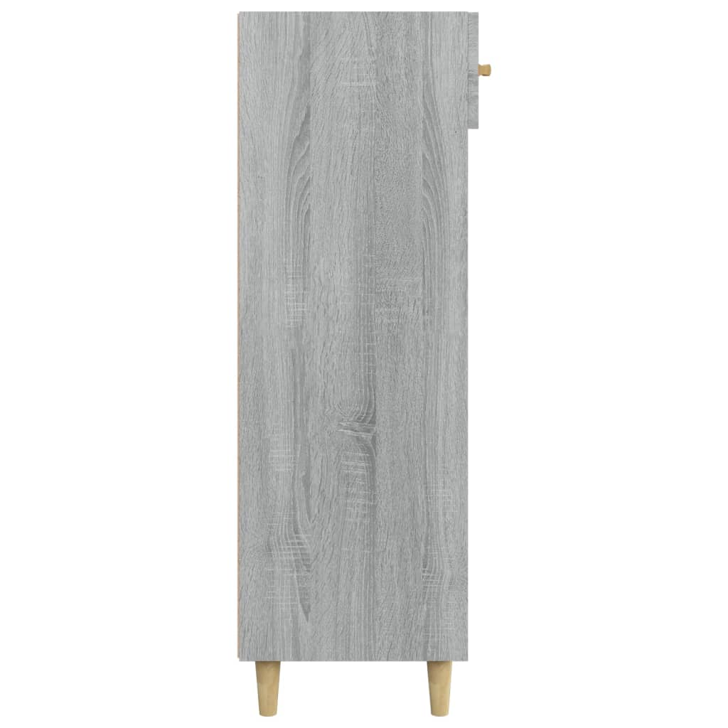 Skohylle grå sonoma 60x35x105 cm konstruert tre