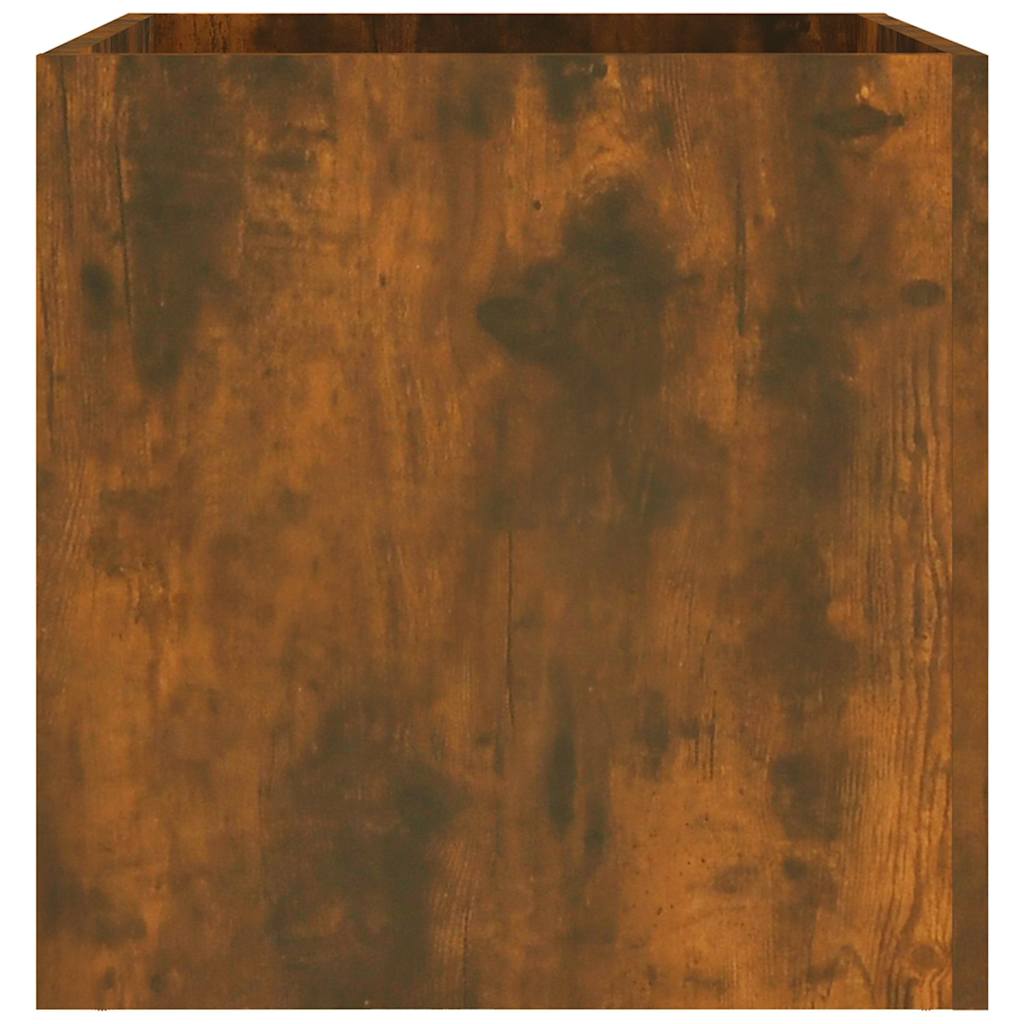 Plantekasse røkt eik 40x40x40 cm konstruert tre