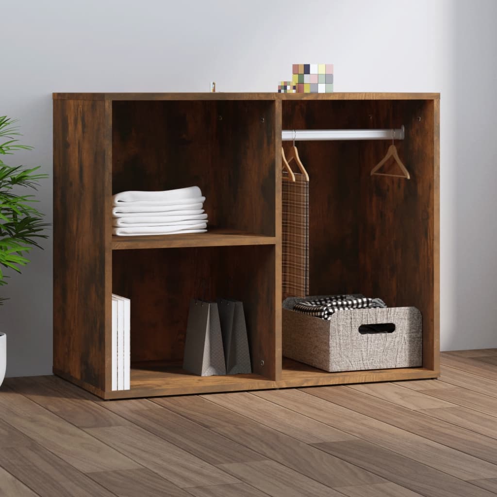 Sminkeskap røkt eik 80x40x65 cm konstruert tre
