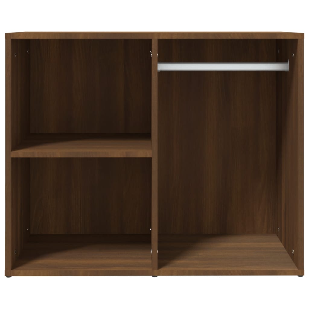 Sminkeskap brun eik 80x40x65 cm konstruert tre