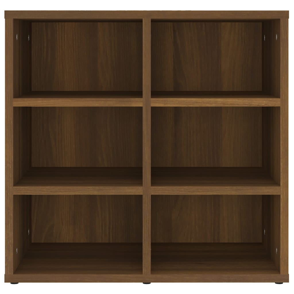 Skoskap 2 stk brun eik 52,5x30x50 cm