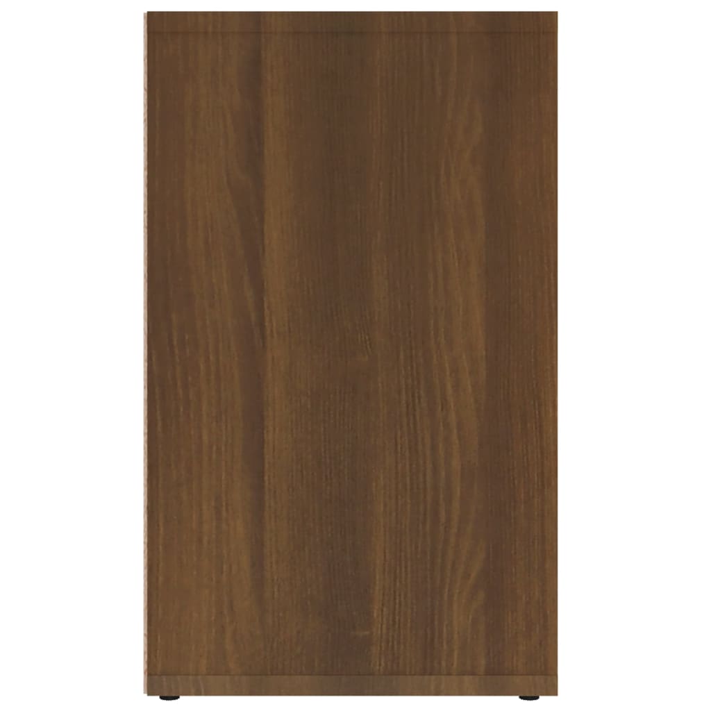 Skoskap 2 stk brun eik 52,5x30x50 cm