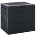 Putekasse for hage antrasitt 58,5x46x55 cm polypropylen