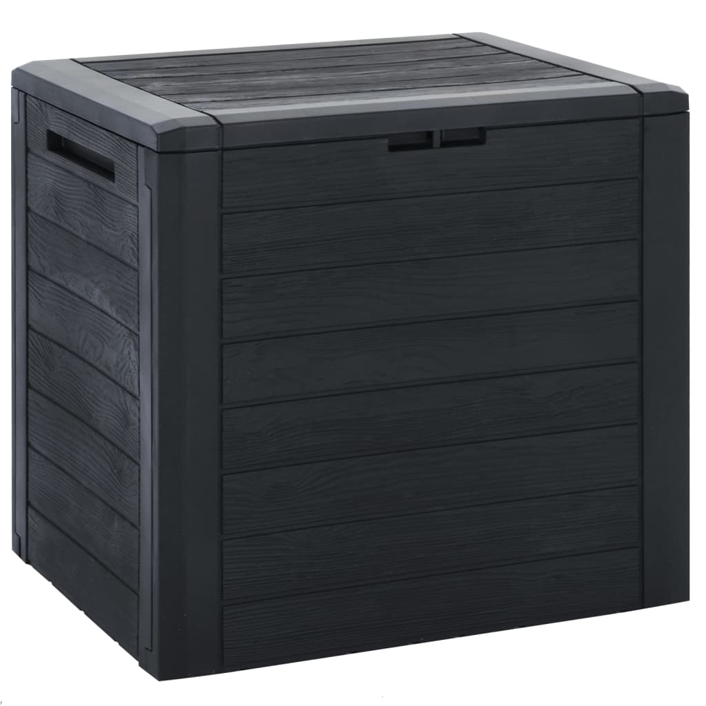 Putekasse for hage antrasitt 58,5x46x55 cm polypropylen