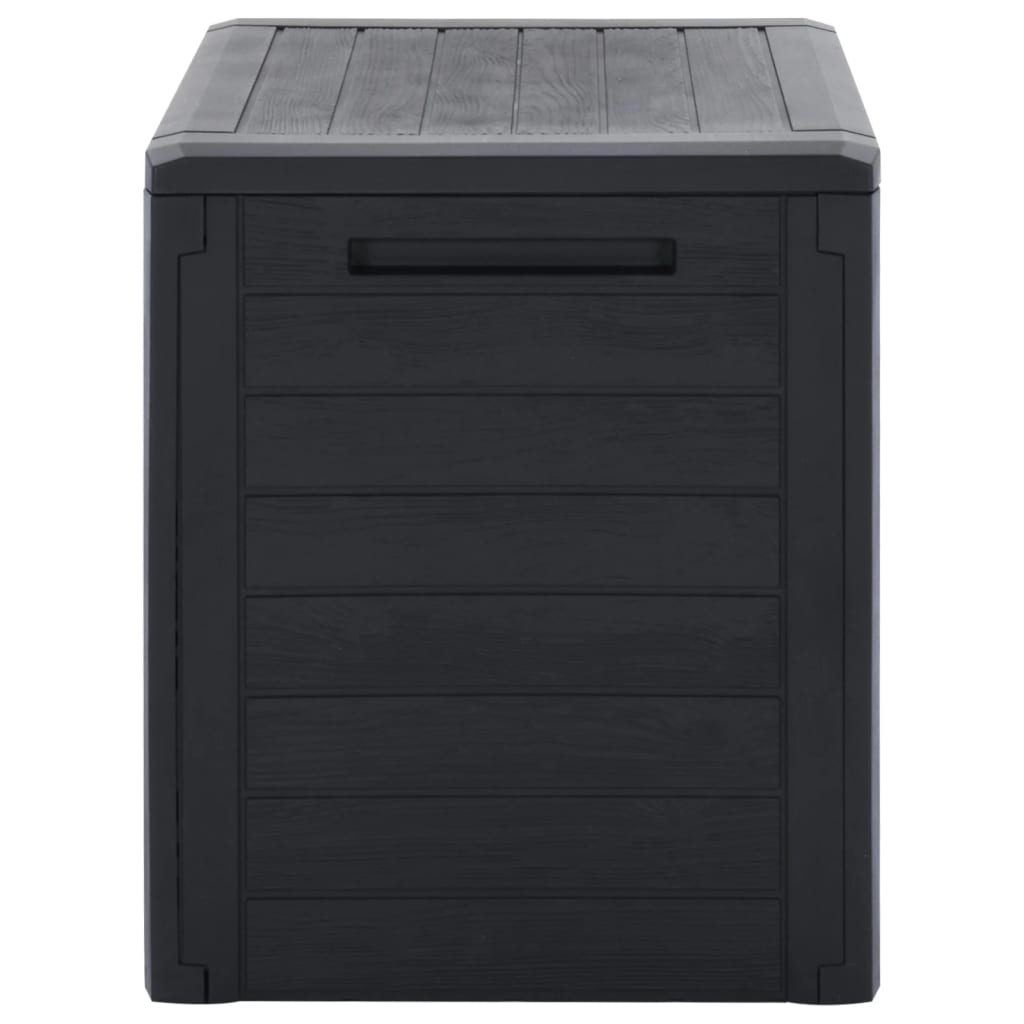 Putekasse for hage antrasitt 58,5x46x55 cm polypropylen