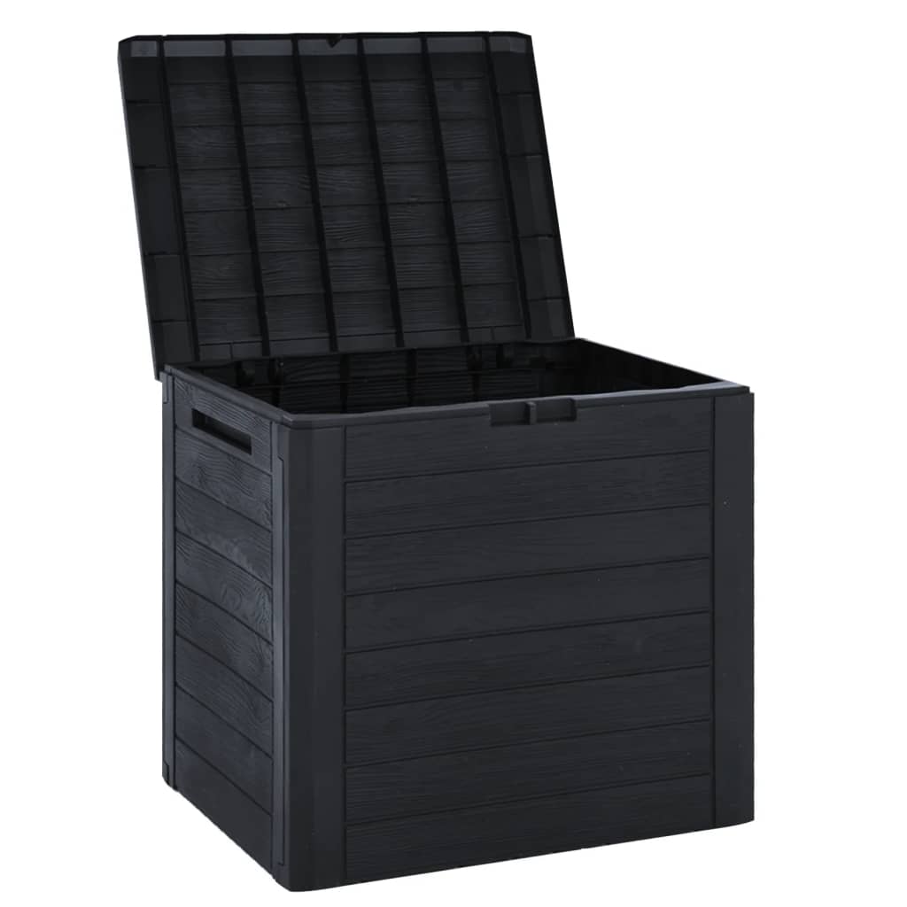 Putekasse for hage antrasitt 58,5x46x55 cm polypropylen
