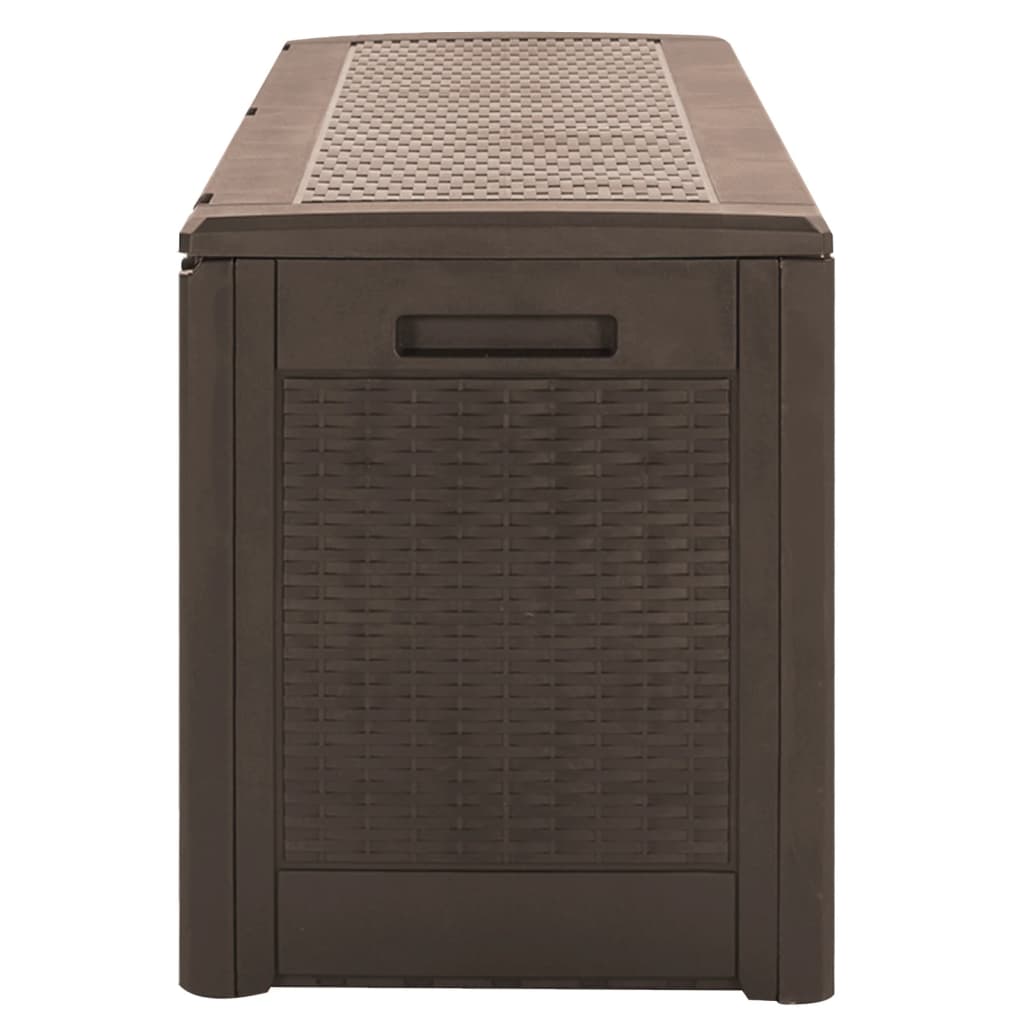 Putekasse for hage brun 119x48x60 cm