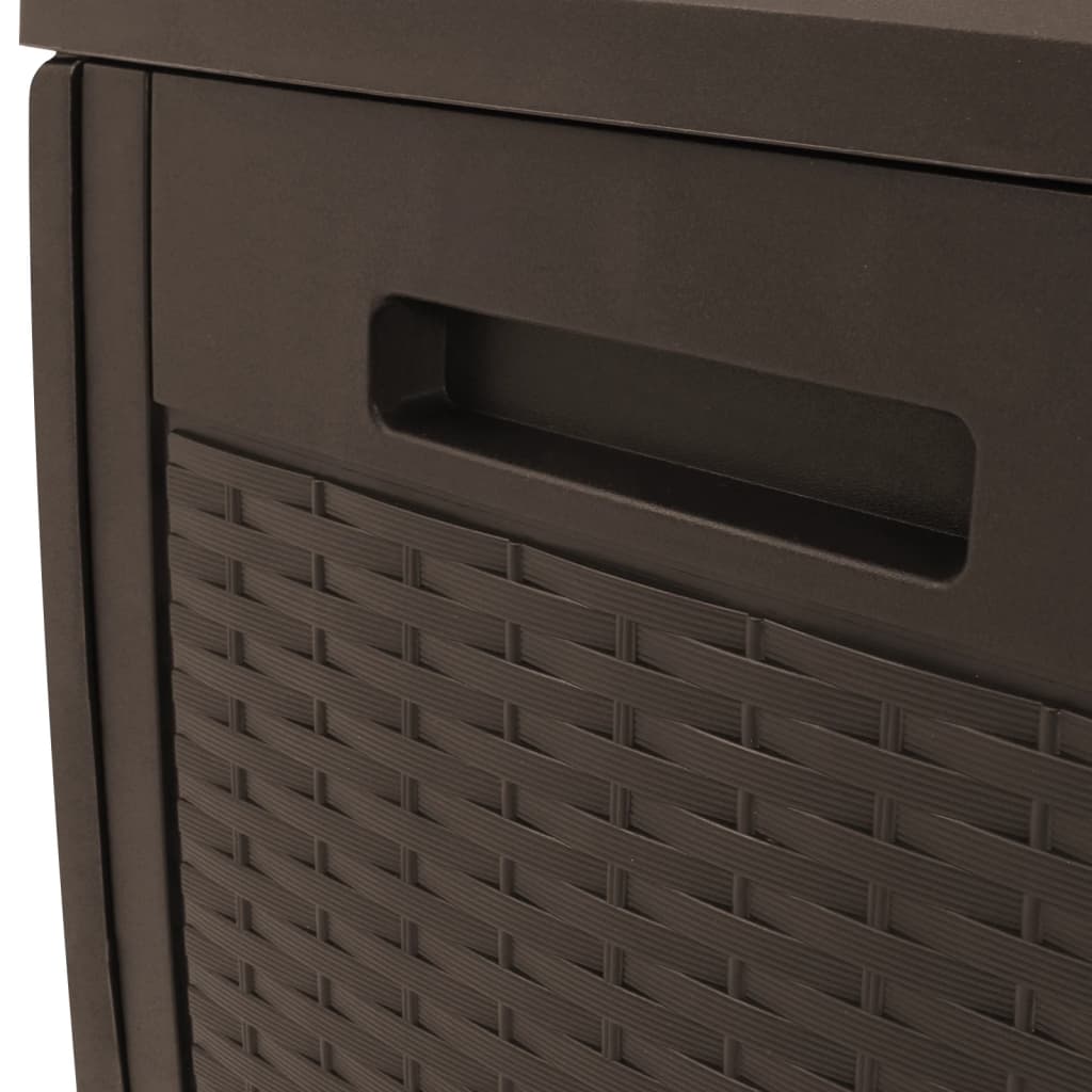 Putekasse for hage brun 119x48x60 cm