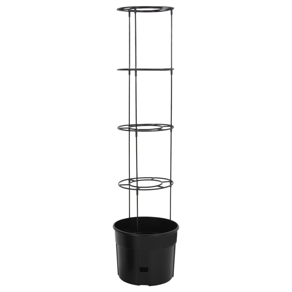 Tomatpotte antrasitt Ø39x150 cm polypropylen vidaXL