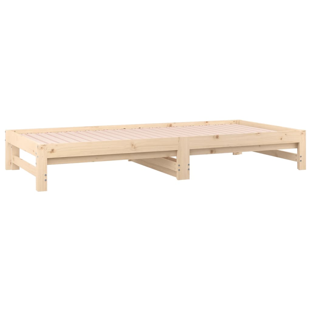 Uttrekkbar dagseng 2x(90x200) cm heltre furu