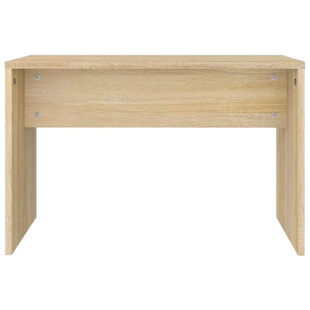 Sminkebordsett sonoma eik 74,5x40x141 cm