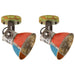 Industrielle vegg-/taklamper 2 stk gjenvunnet 17x24 cm E27