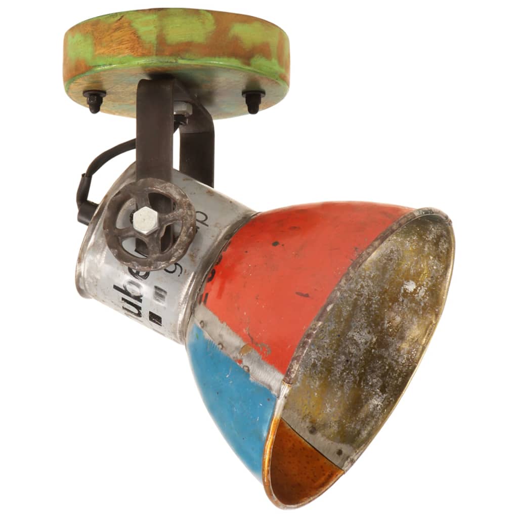 Industrielle vegg-/taklamper 2 stk gjenvunnet 17x24 cm E27