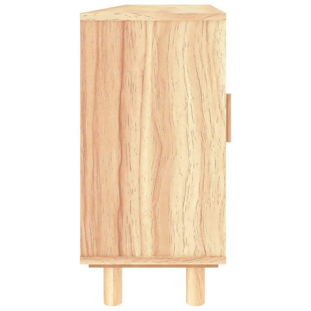 Skjenk brun 105x30x60 cm heltre furu og naturrotting