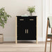Skjenk svart 62x38x75 cm konstruert tre