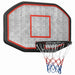 Basketballplate svart 109x71x3 cm polyeten