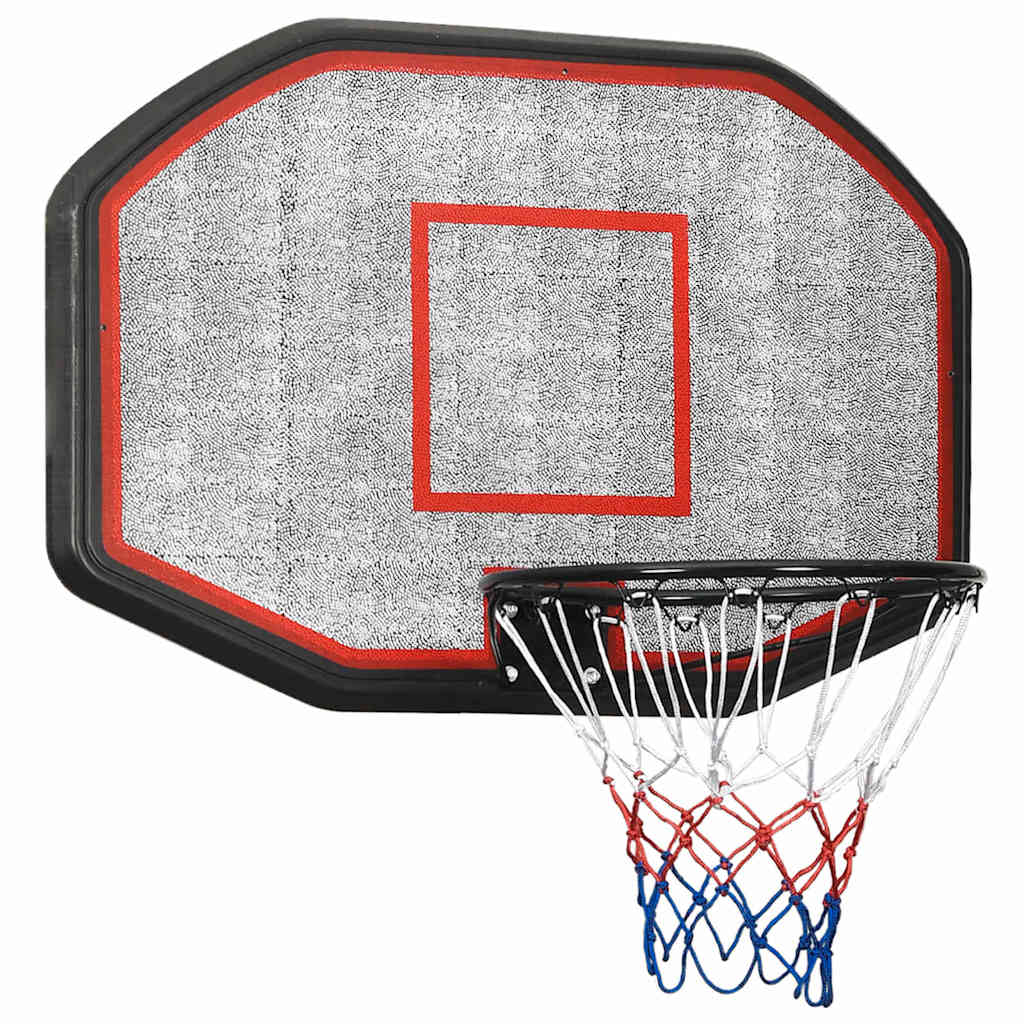 Basketballplate svart 109x71x3 cm polyeten