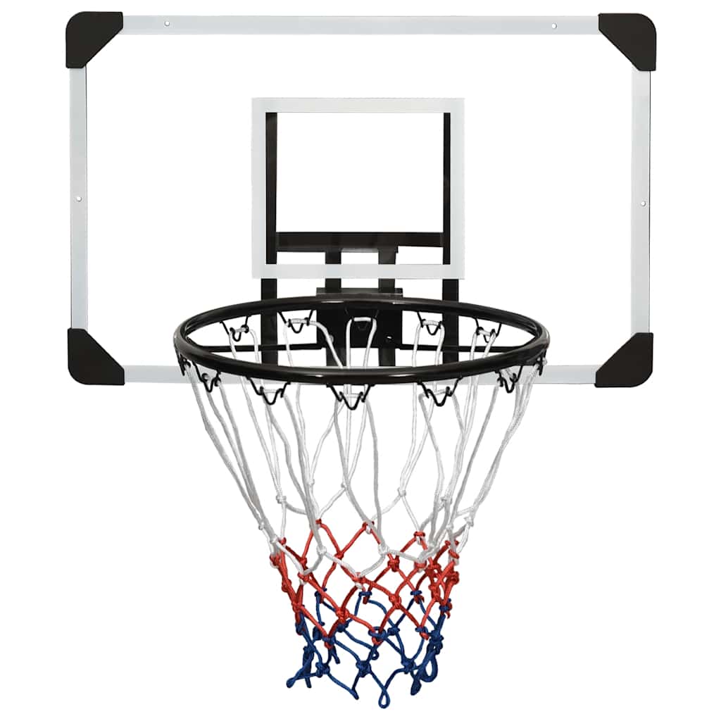 Basketballplate gjennomsiktig 71x45x2,5 cm polyeten