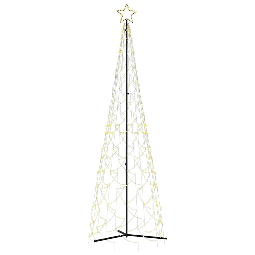 Julekongletre varm hvit 500 LED-lys 100x300 cm
