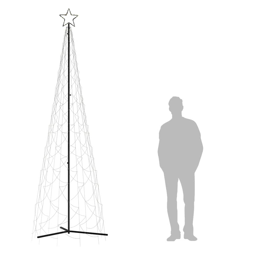 Julekongletre varm hvit 500 LED-lys 100x300 cm