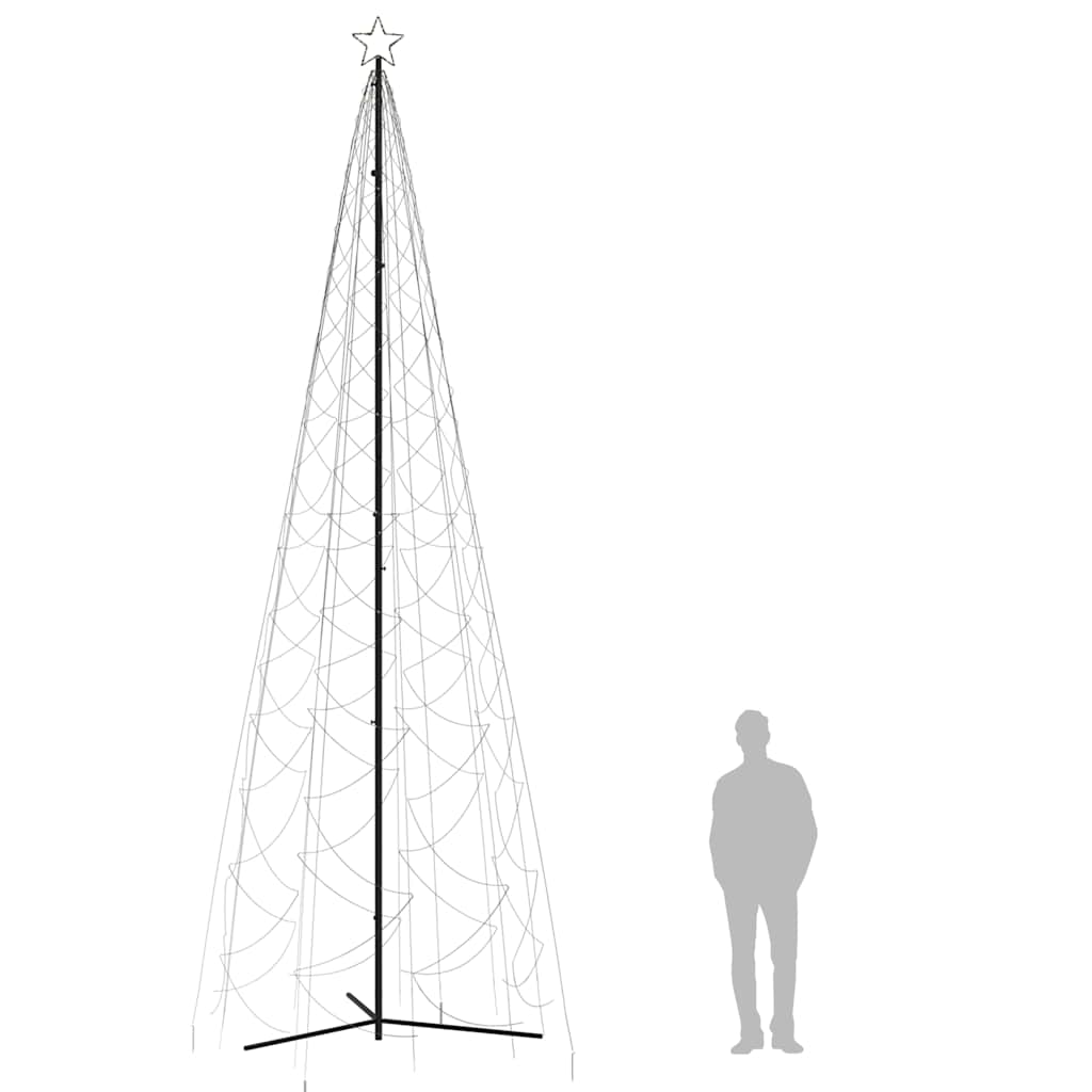 Julekongletre varm hvit 1400 LED-lys 160x500 cm