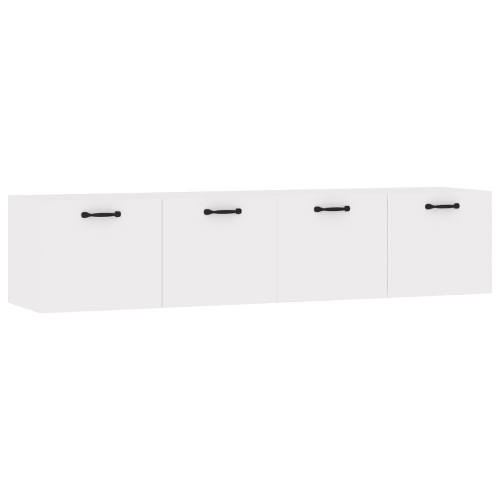 Veggskap 2 stk hvit 60x36,5x35 cm konstruert tre