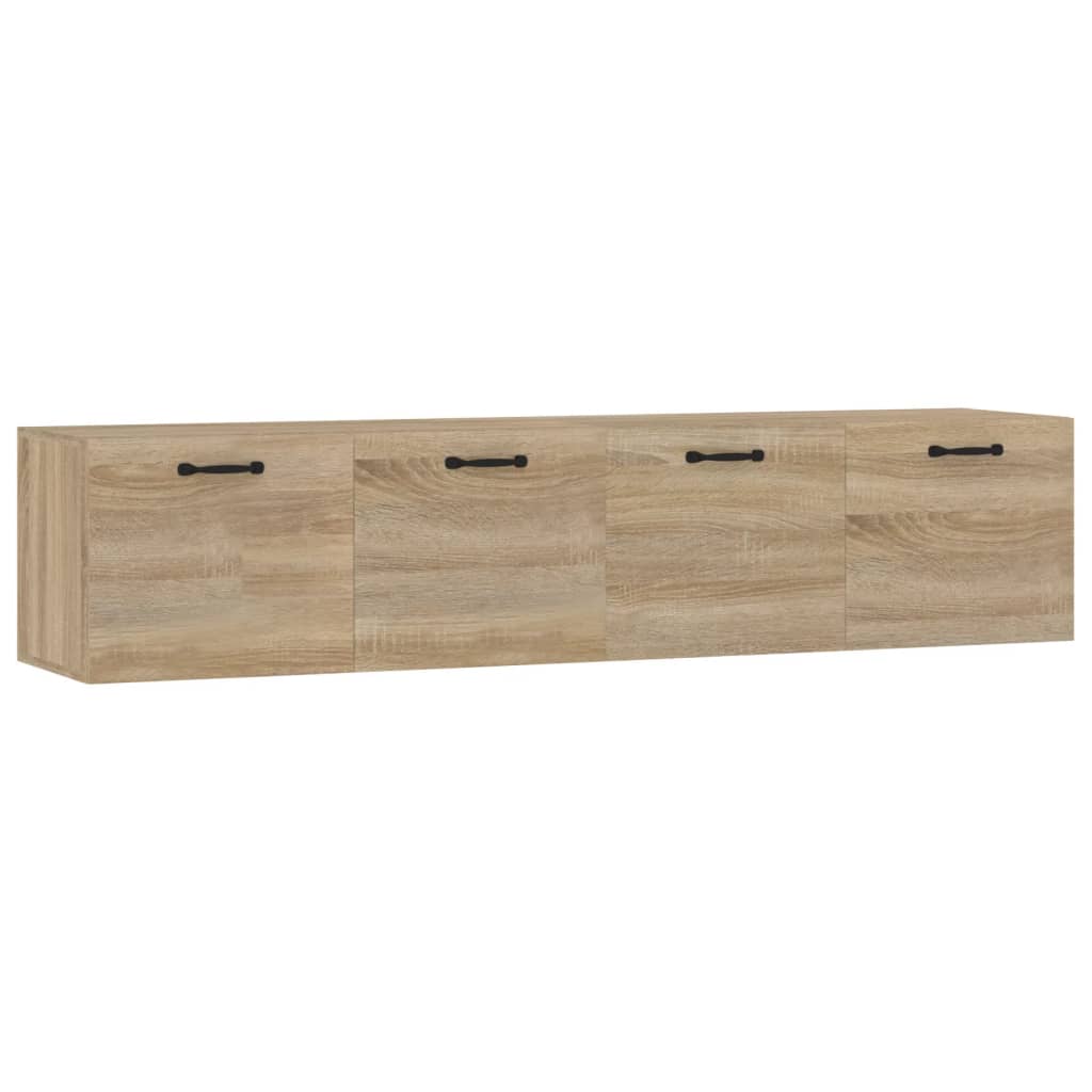 Veggskap 2 stk sonoma eik 60x36,5x35 cm konstruert tre