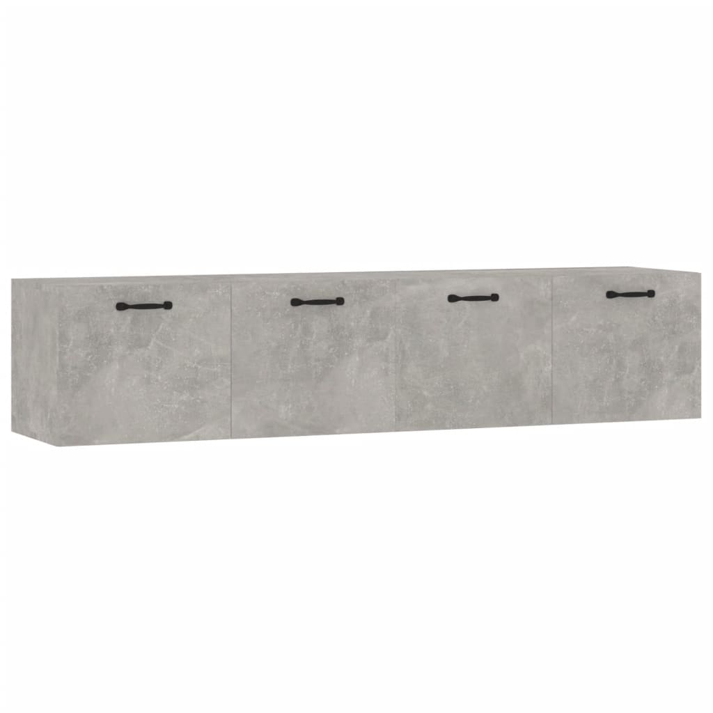 Veggskap 2 stk betonggrå 60x36,5x35 cm konstruert tre