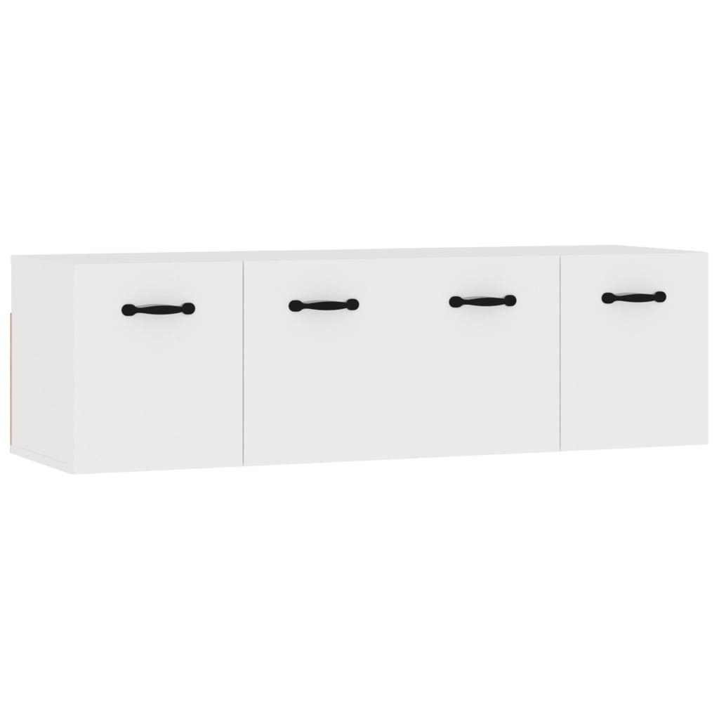 Veggskap 2 stk hvit 80x35x36,5 cm konstruert tre