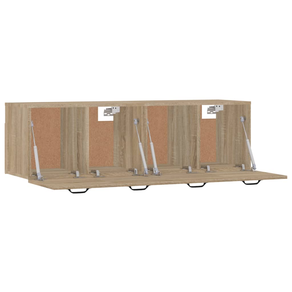 Veggskap 2 stk sonoma eik 80x35x36,5 cm konstruert tre