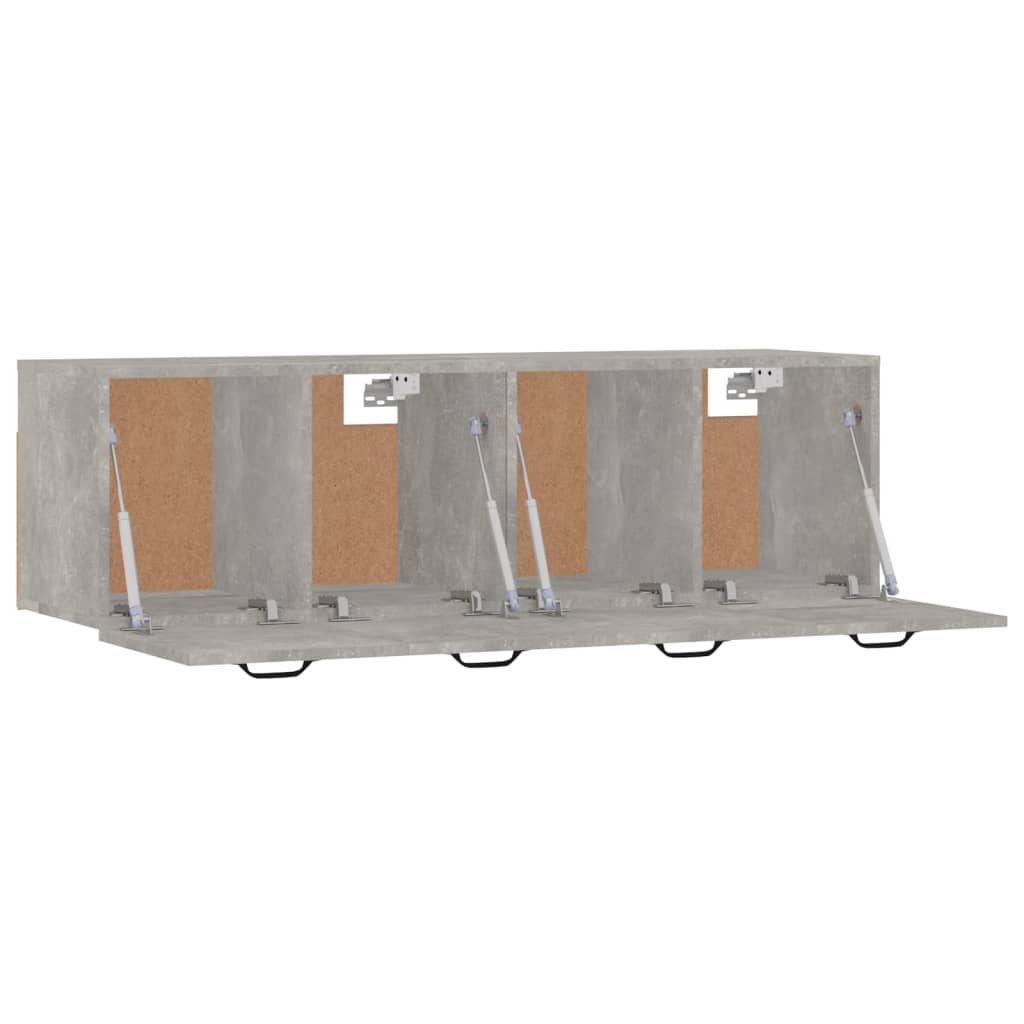 Veggskap 2 stk betonggrå 80x35x36,5 cm konstruert tre vidaXL
