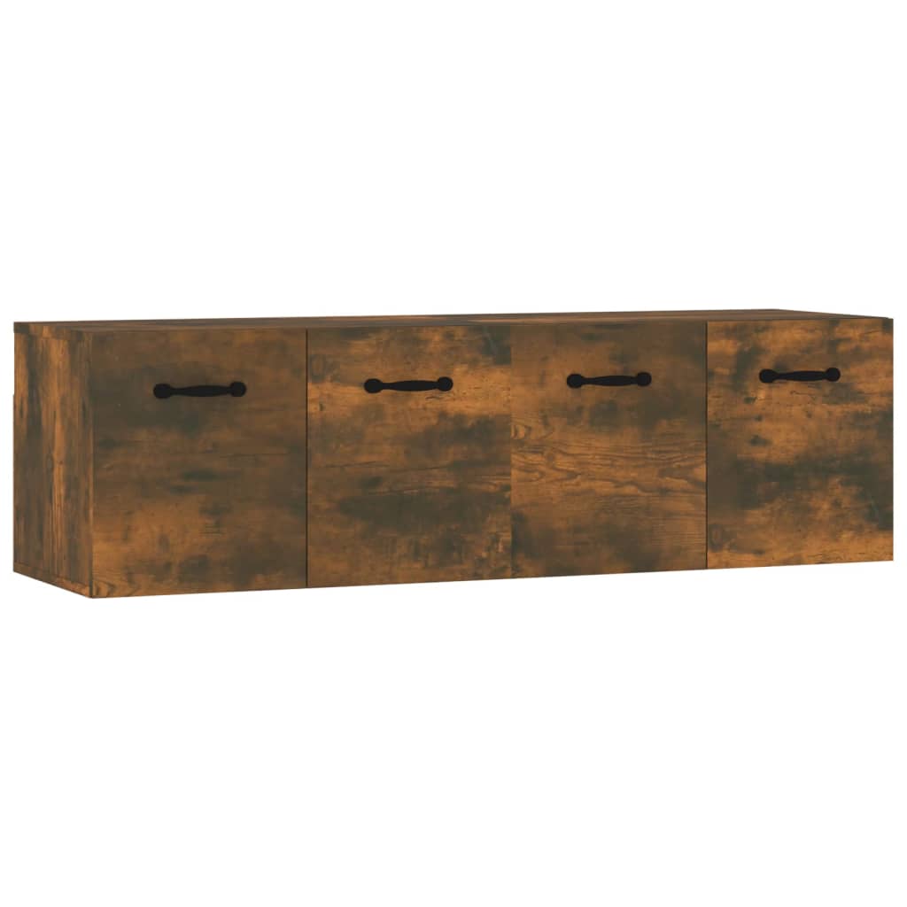 Veggskap 2 stk røkt eik 80x35x36,5 cm konstruert tre