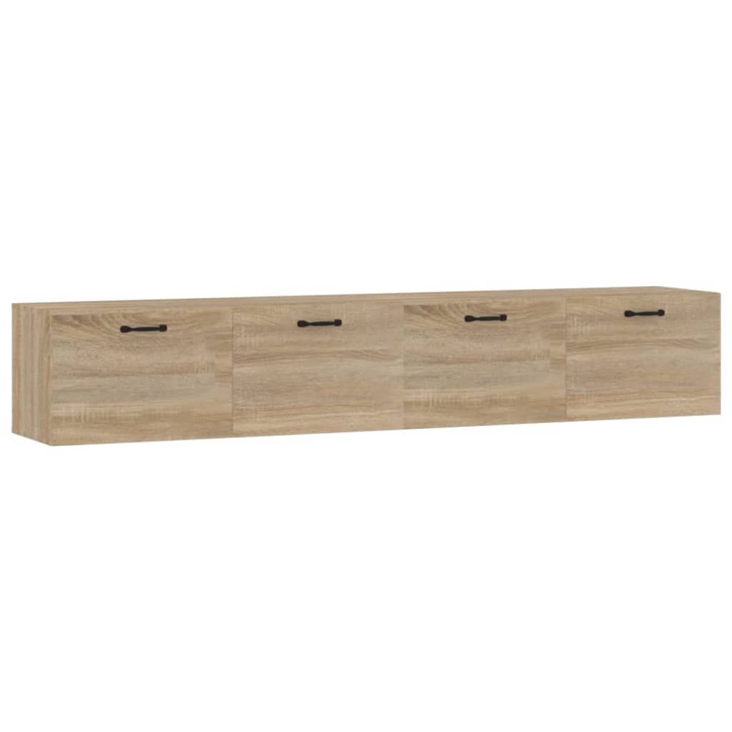 Veggskap 2 stk sonoma eik 100x36,5x35 cm konstruert tre vidaXL