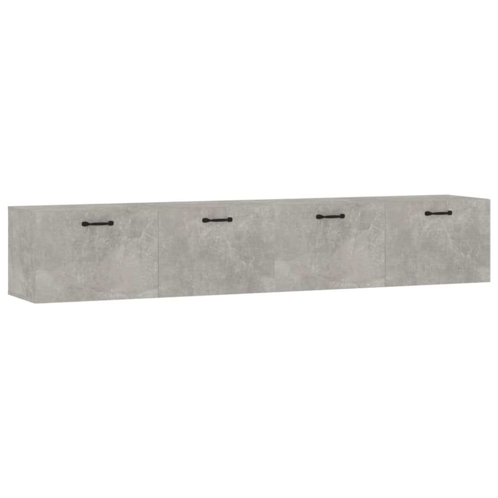 Veggskap 2 stk betonggrå 100x36,5x35 cm konstruert tre vidaXL
