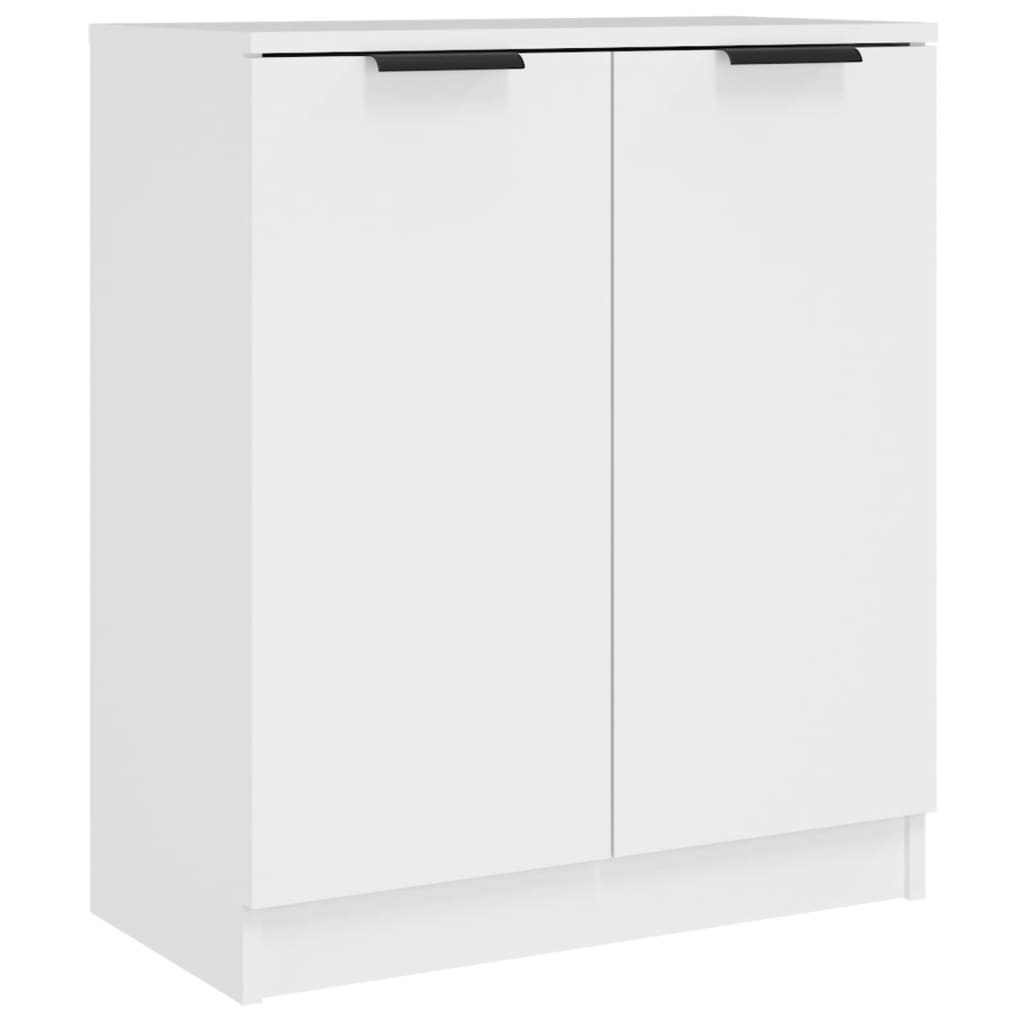 Skjenker 2 stk hvit 60x30x70 cm konstruert tre